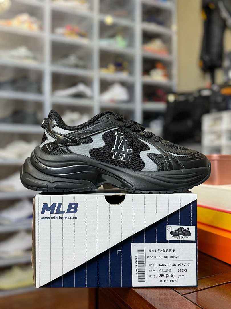 MLB黑灰 Curve Runner 跑步鞋 黑色3ARNSPL4N（GP010）
