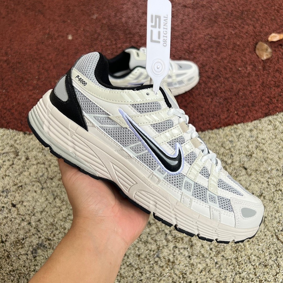 Nike P-6000米白灰 Nike耐克 P-6000 PRM 网面透气耐磨运动训练复古跑步鞋 HJ3488-001