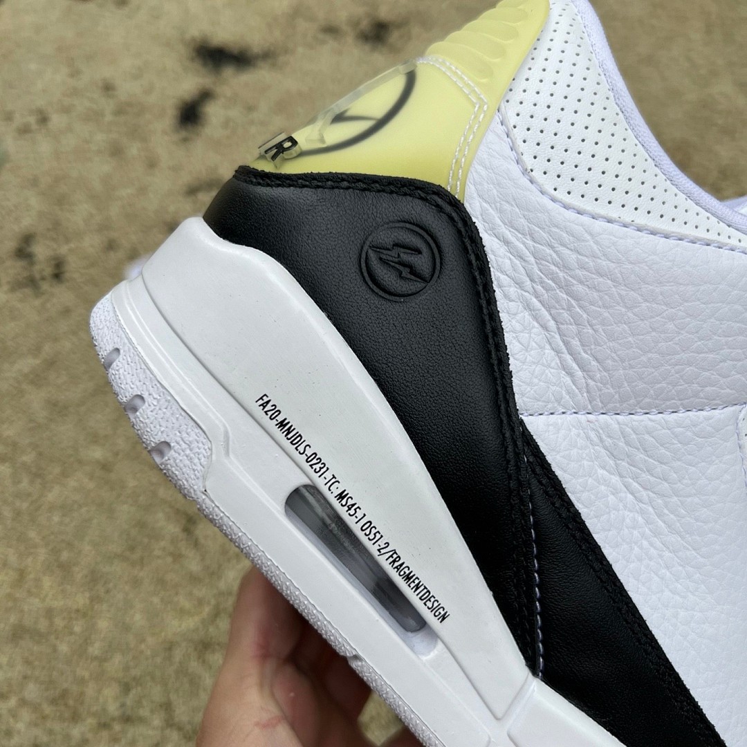 aj3闪电藤原浩 RN纯原版 Air Jordan 3 AJ3 x Fragment藤原浩联名闪电DA3595-100