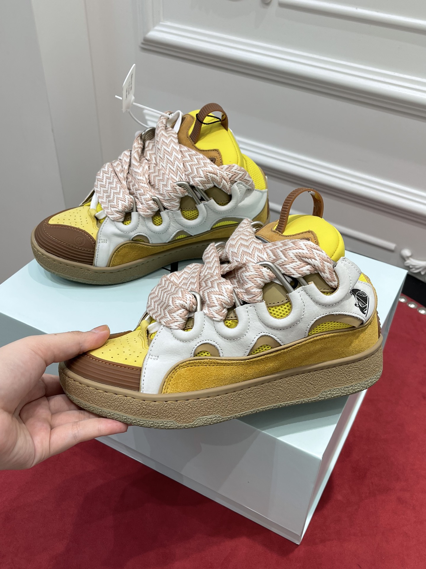 LAN Leather Curb Beige Yellow FM-SKRK11-DRAG-H200509 detail 5