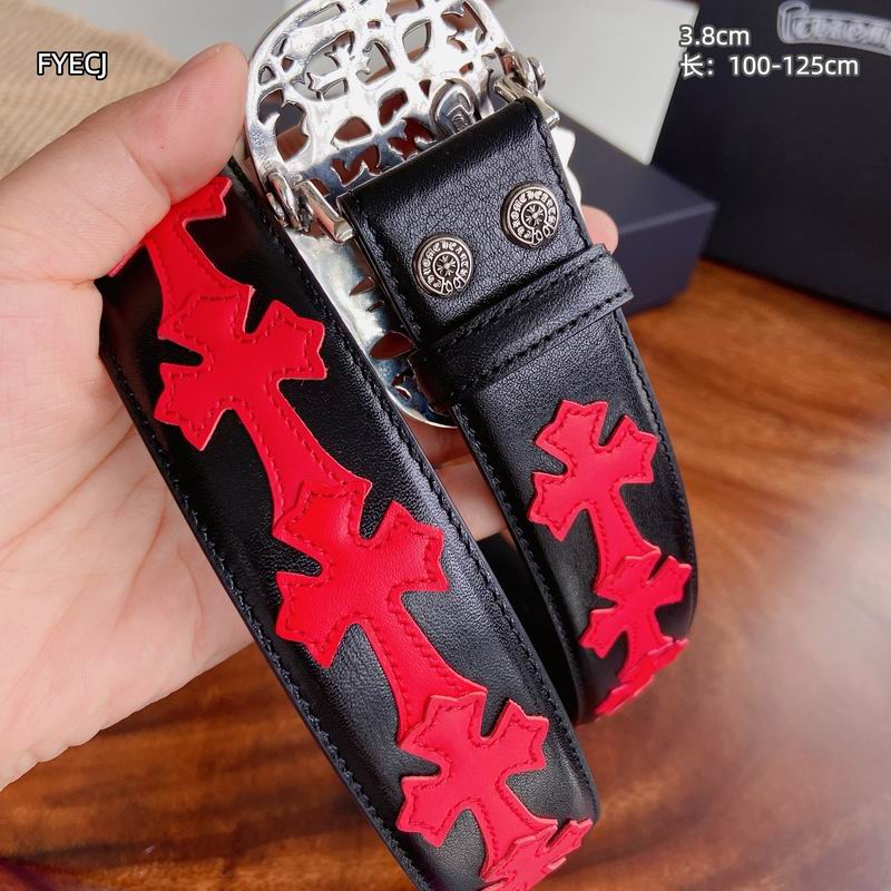Chrome H Belt Wide 3.8cm(Multiple colors) detail 8