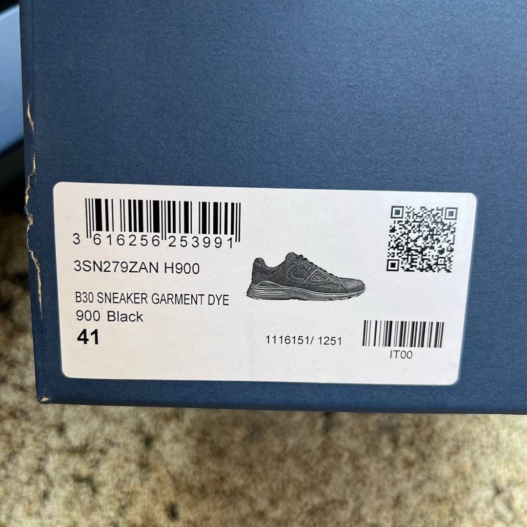 STONE ISLAND x DIOR迪奥 B30 Mesh Runner CD鞋 石头岛 黑的