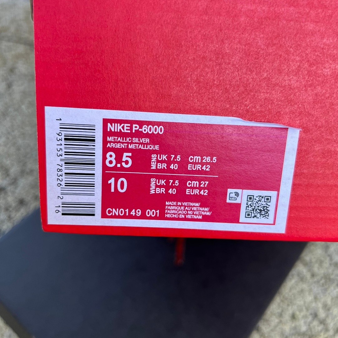 Nike P-6000液态银  Nike耐克男鞋 P-6000 PRM 网面透气耐磨运动训练复古跑步鞋 cn0149-001