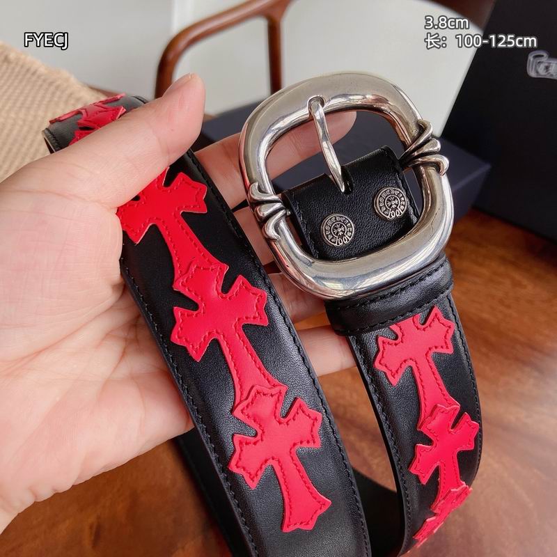 Chrome H Belt Wide 3.8cm(Multiple colors) detail 8