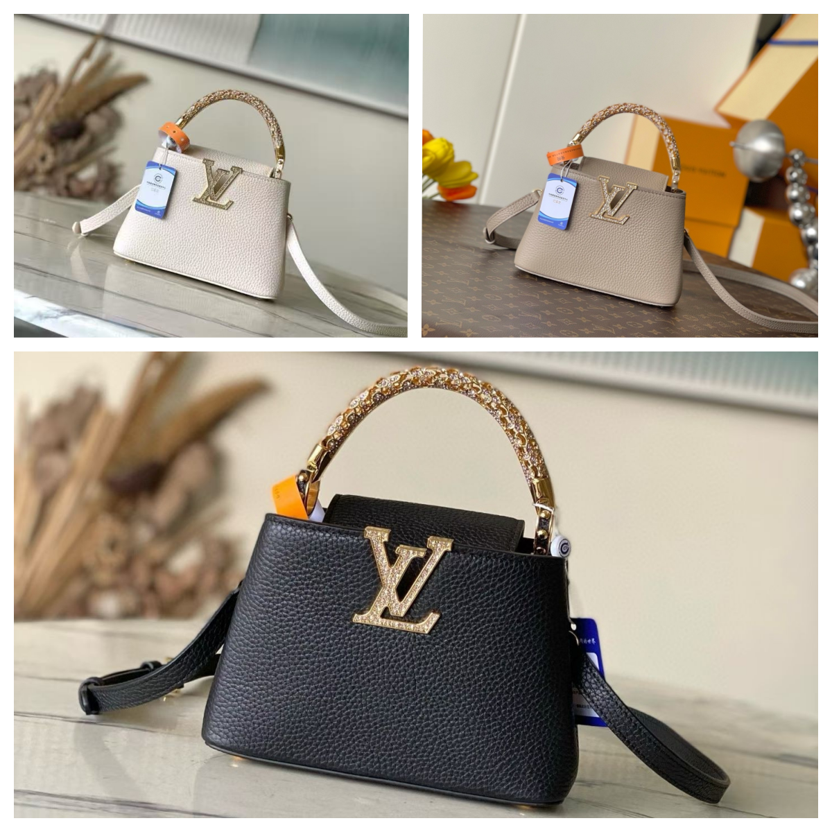 L X V CAPUCINES BB SIZE:21x13.6x8cm（Multiple colors）