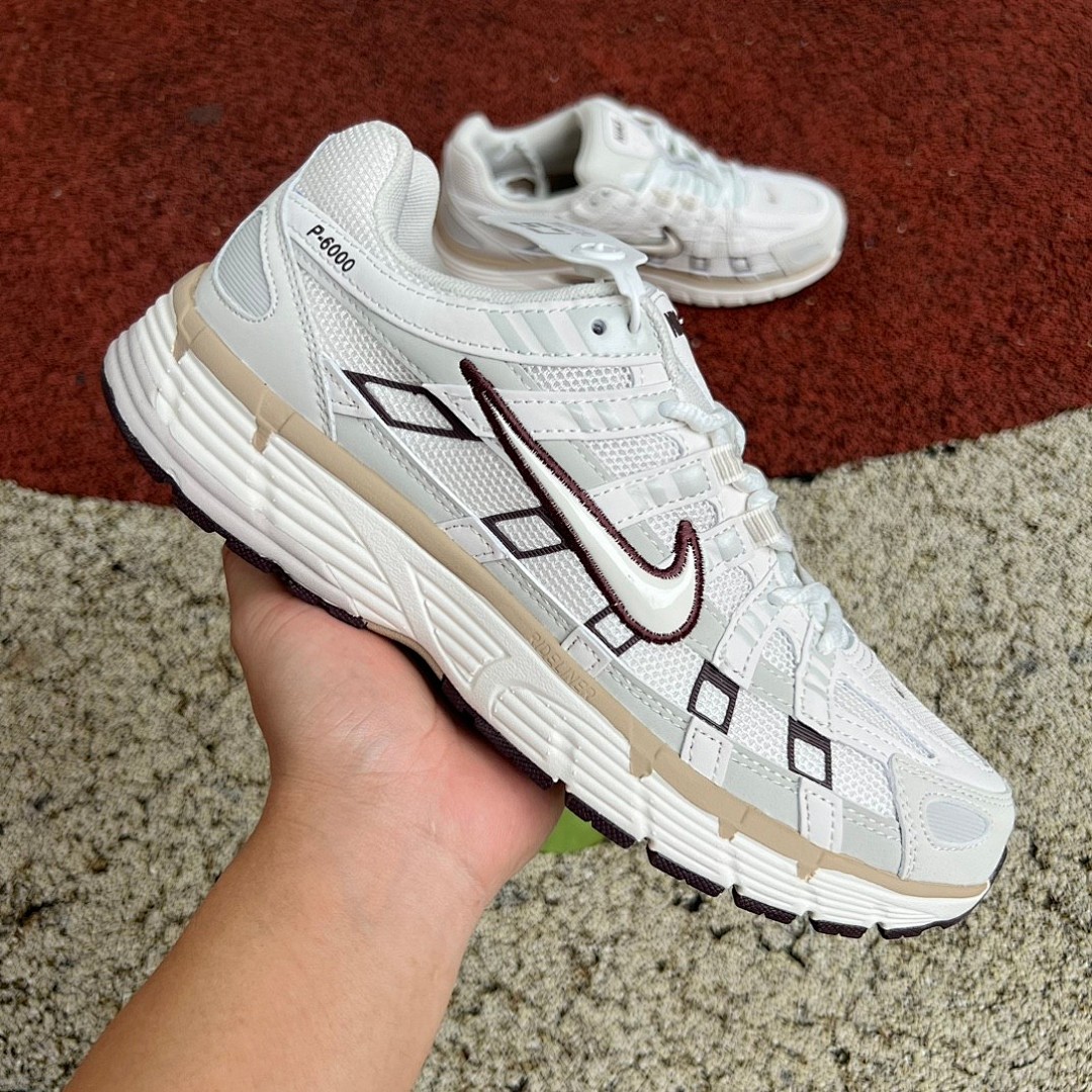 Nike p-6000米白灰棕 Nike  P-6000男子低帮透气时尚休闲鞋 HF0728-201