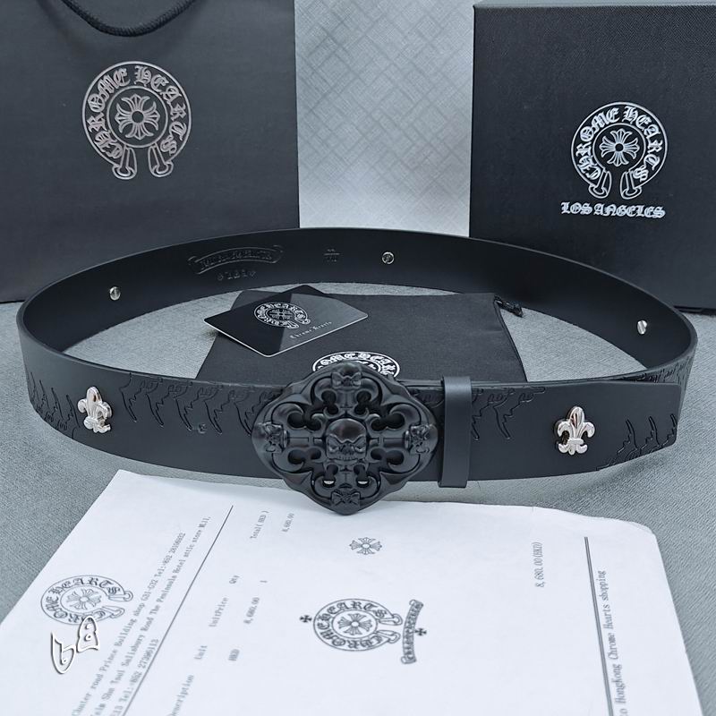 Chrome H Belt Wide 3.8cm(Multiple colors) detail 9