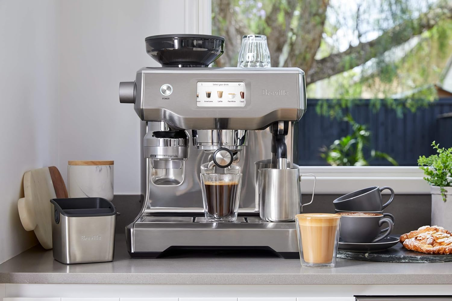 Breville Barista Touch Espresso Machine BES880BSS, Brushed Stainless ...