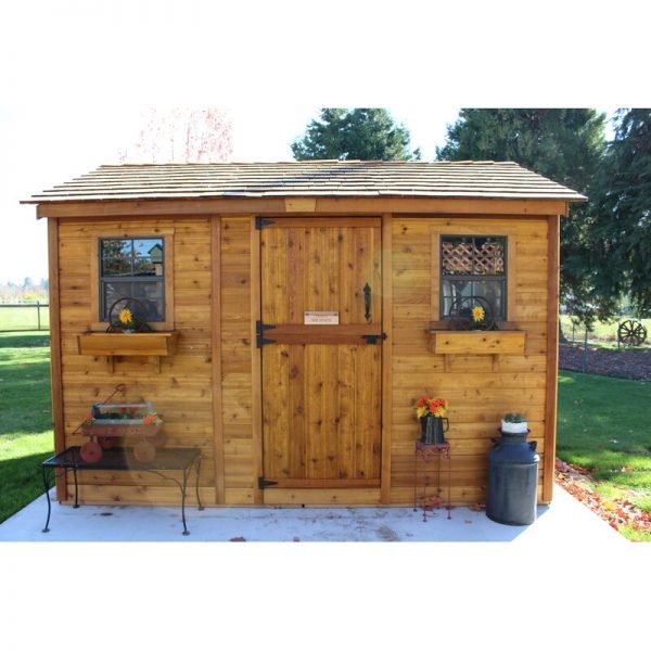 【Storage Shed】【BS】9 ft. W x 6 ft. D Solid Wood Storage Shed