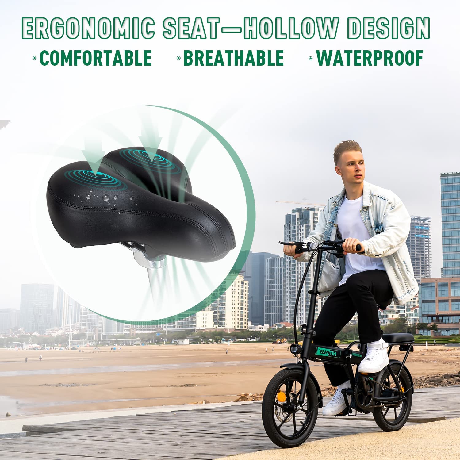 Electric Bike E-Bike Foldable City Bikes 8.4h Battery, 250W Motor