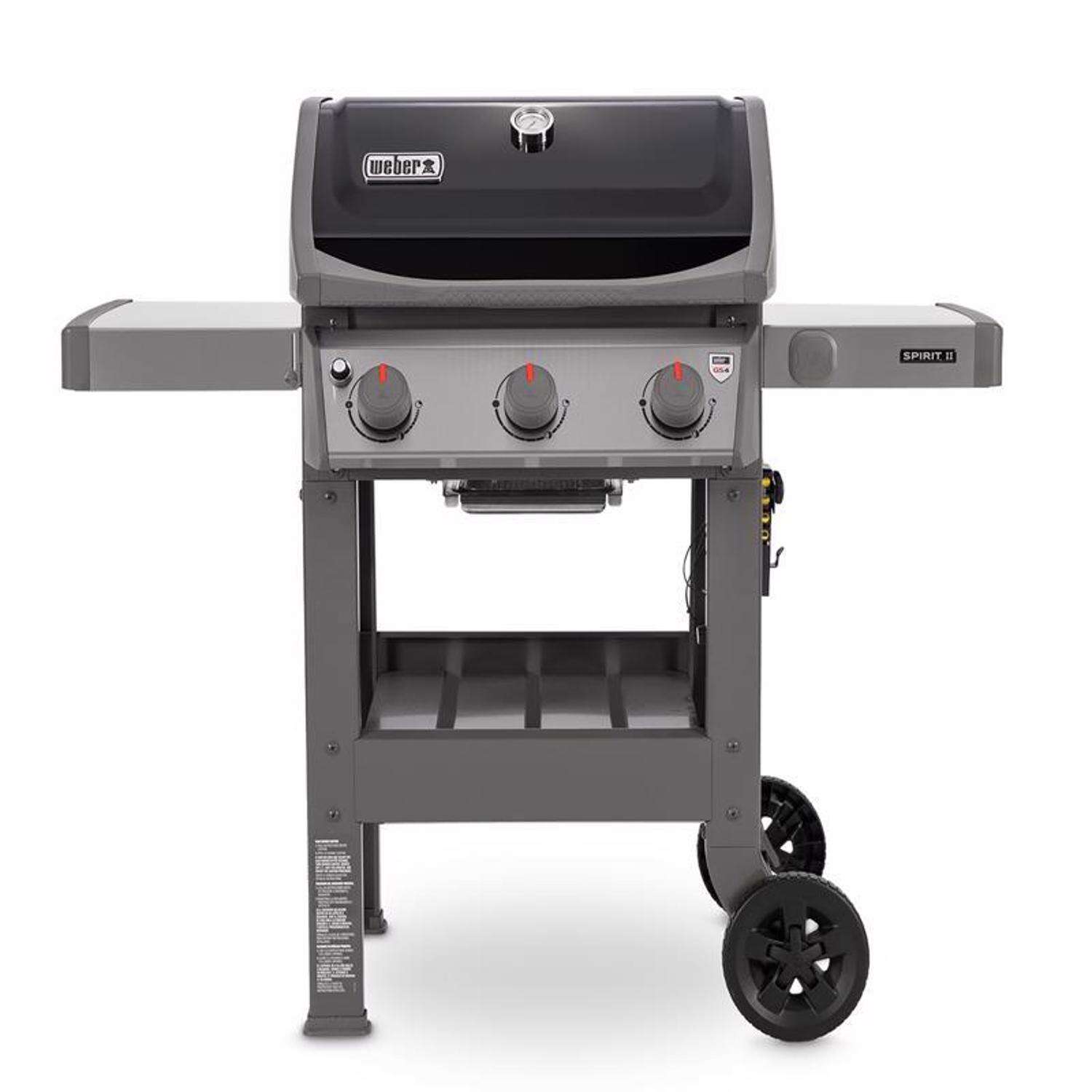 Weber Spirit II E-310 3 Burner Liquid Propane Grill Black