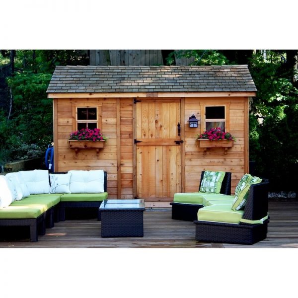 【Storage Shed】【BS】9 ft. W x 6 ft. D Solid Wood Storage Shed