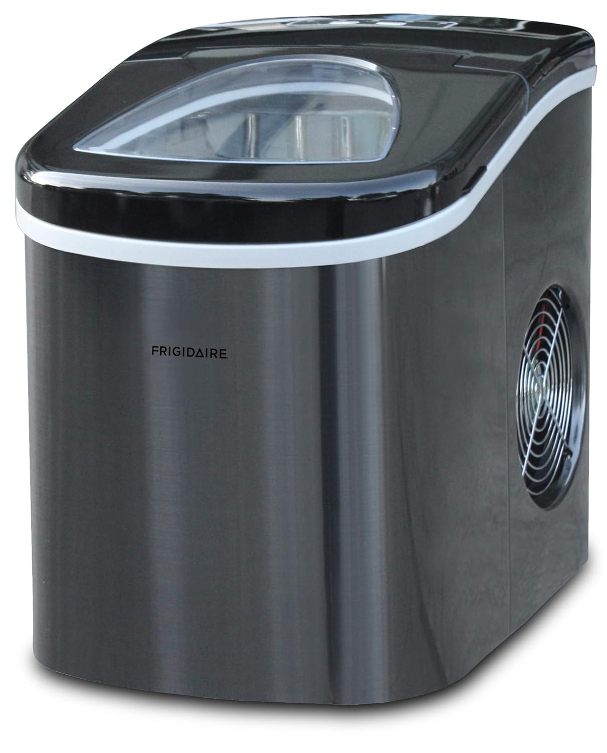 Frigidaire Countertop Ice Maker, Compact Machine, 26 lbs per day, Stainless