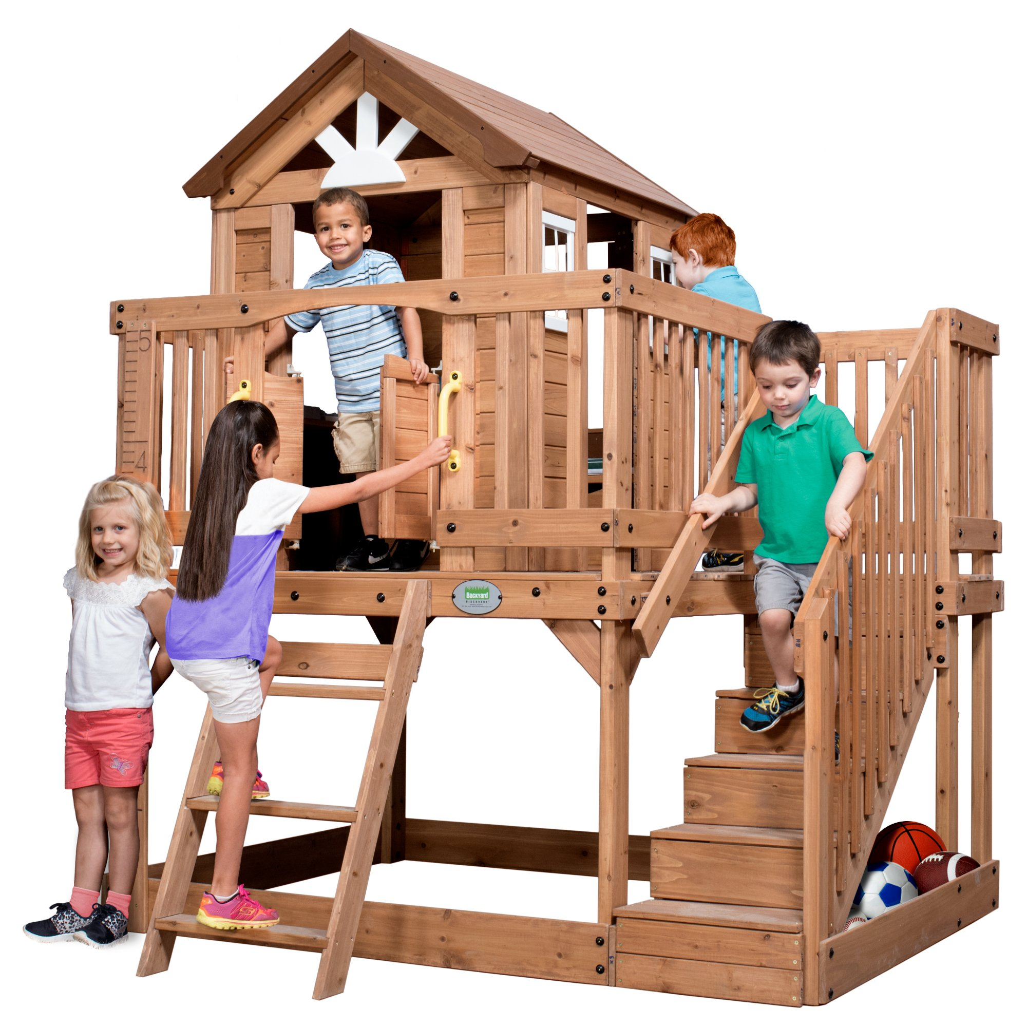 【Sports&Outdoors】Scenic Heights All Cedar Playhouse