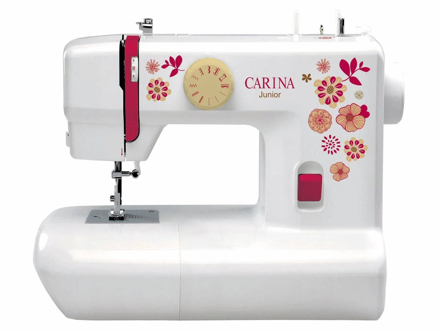 Carina Mechanische Nhmaschine Junior, Einsteigermodell, 6 Stichprogramme, mit Hülle 6 Stichprogramme / Ideal als Einsteigermodell