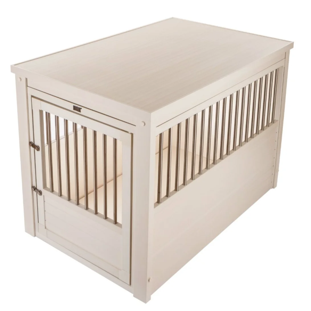 【Home&Garden】Pet CrateEnd Table, X-Large, Antique White
