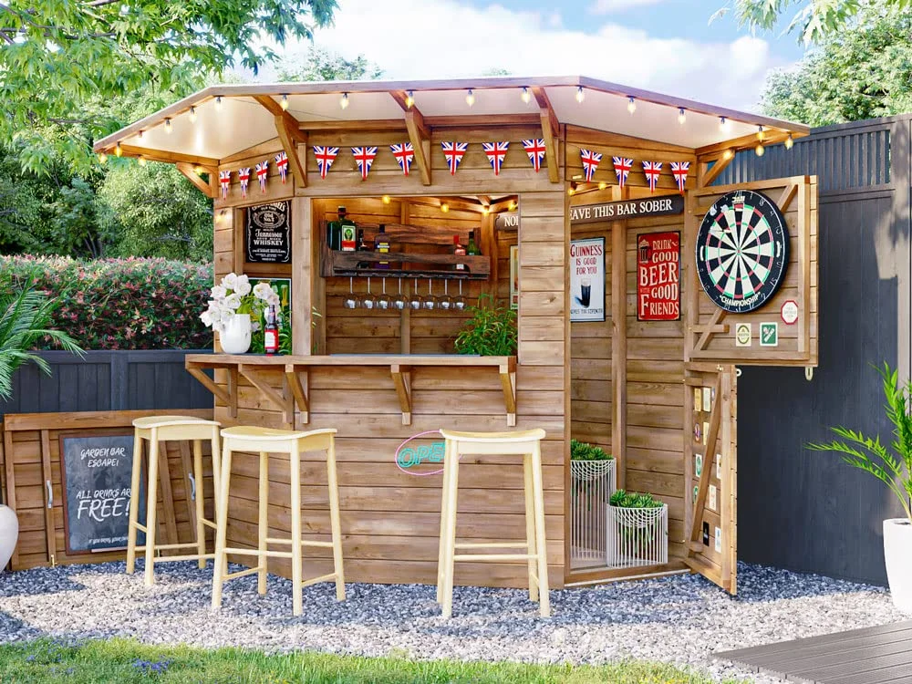【Home&Garden】Outdoor Bar Shed - The Hangover Apex Garden Bar | 1.8x2.4 m