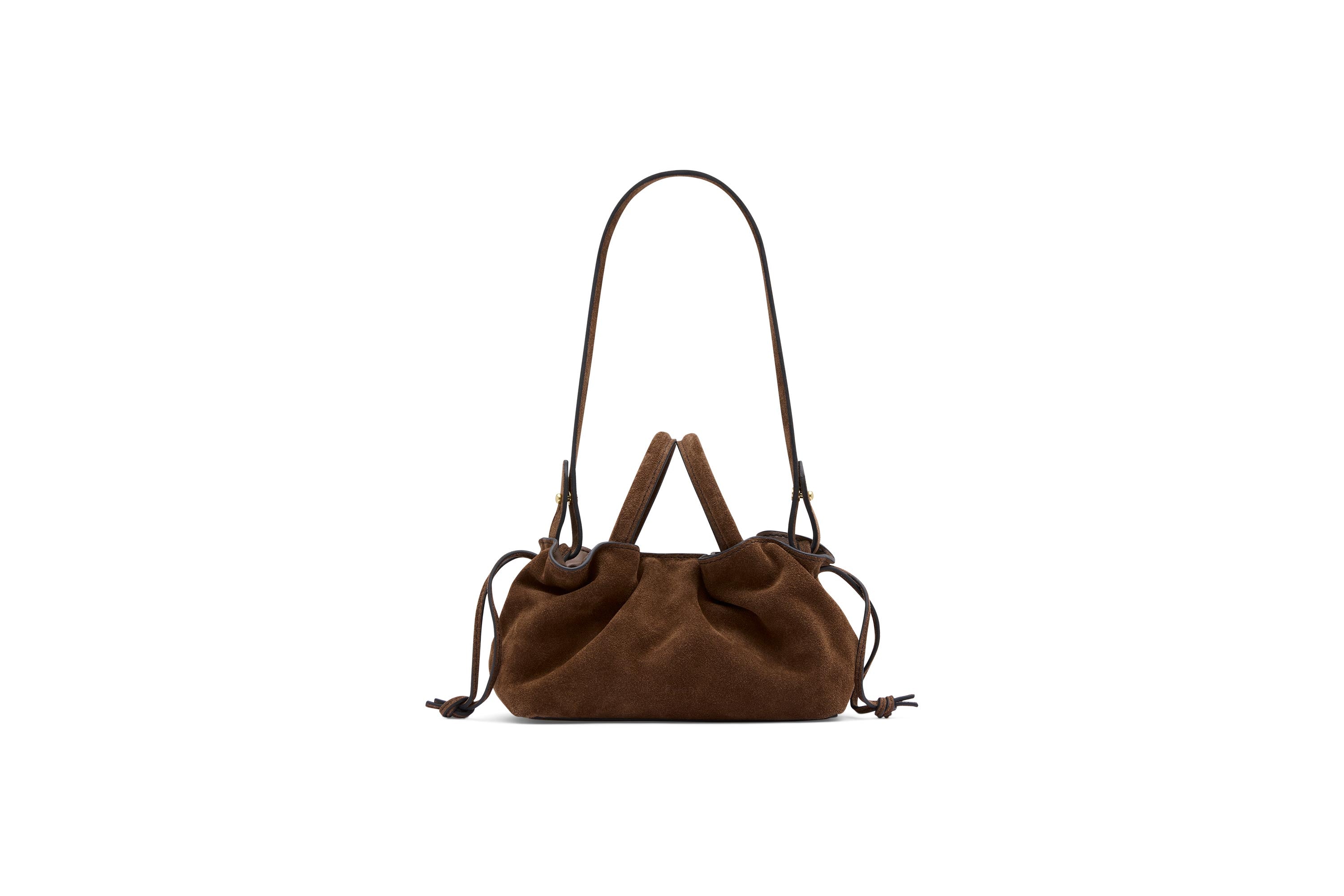 21.55 Brown Suede Mila Mini Tote