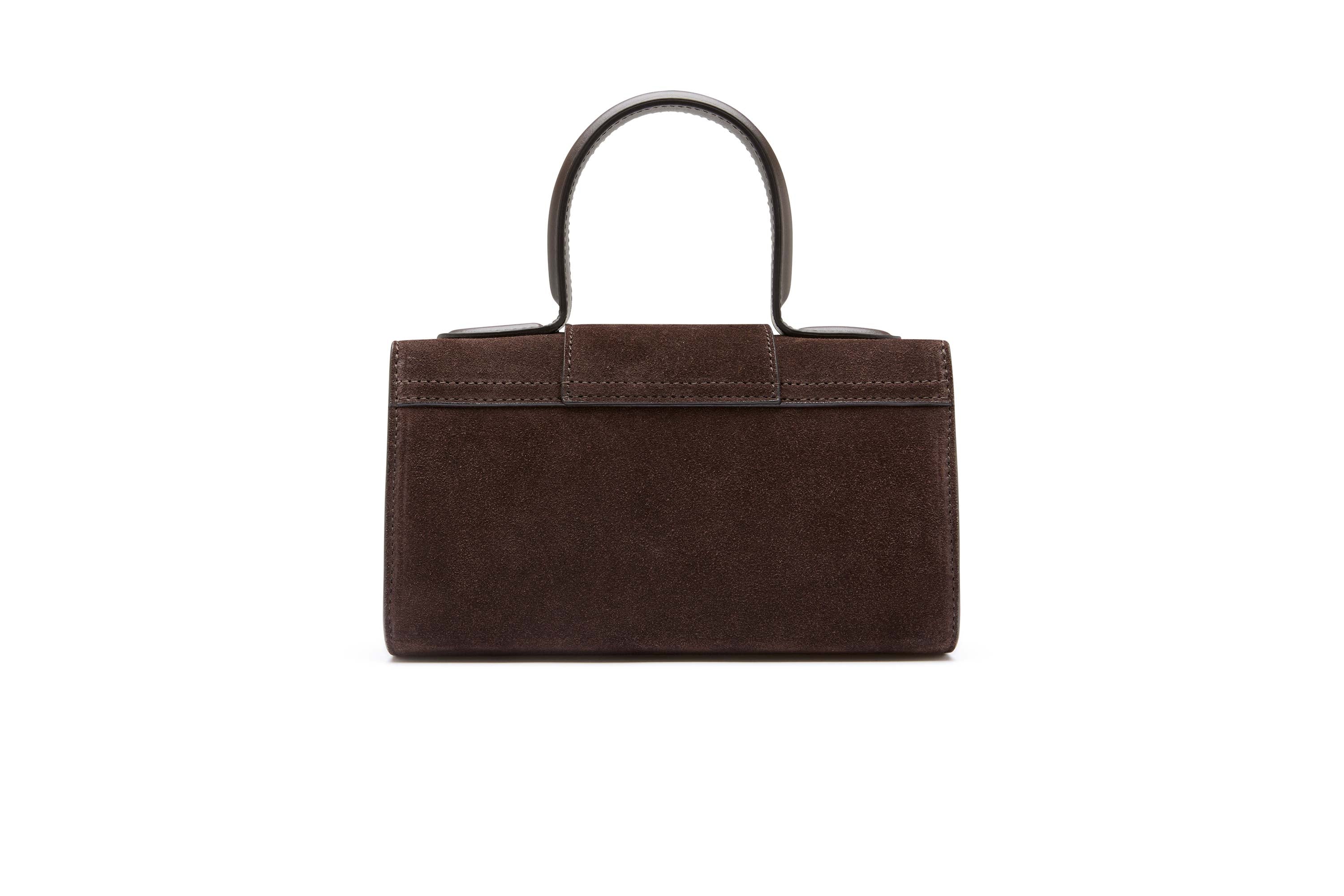 3.55 Brown Suede Mini Satchel