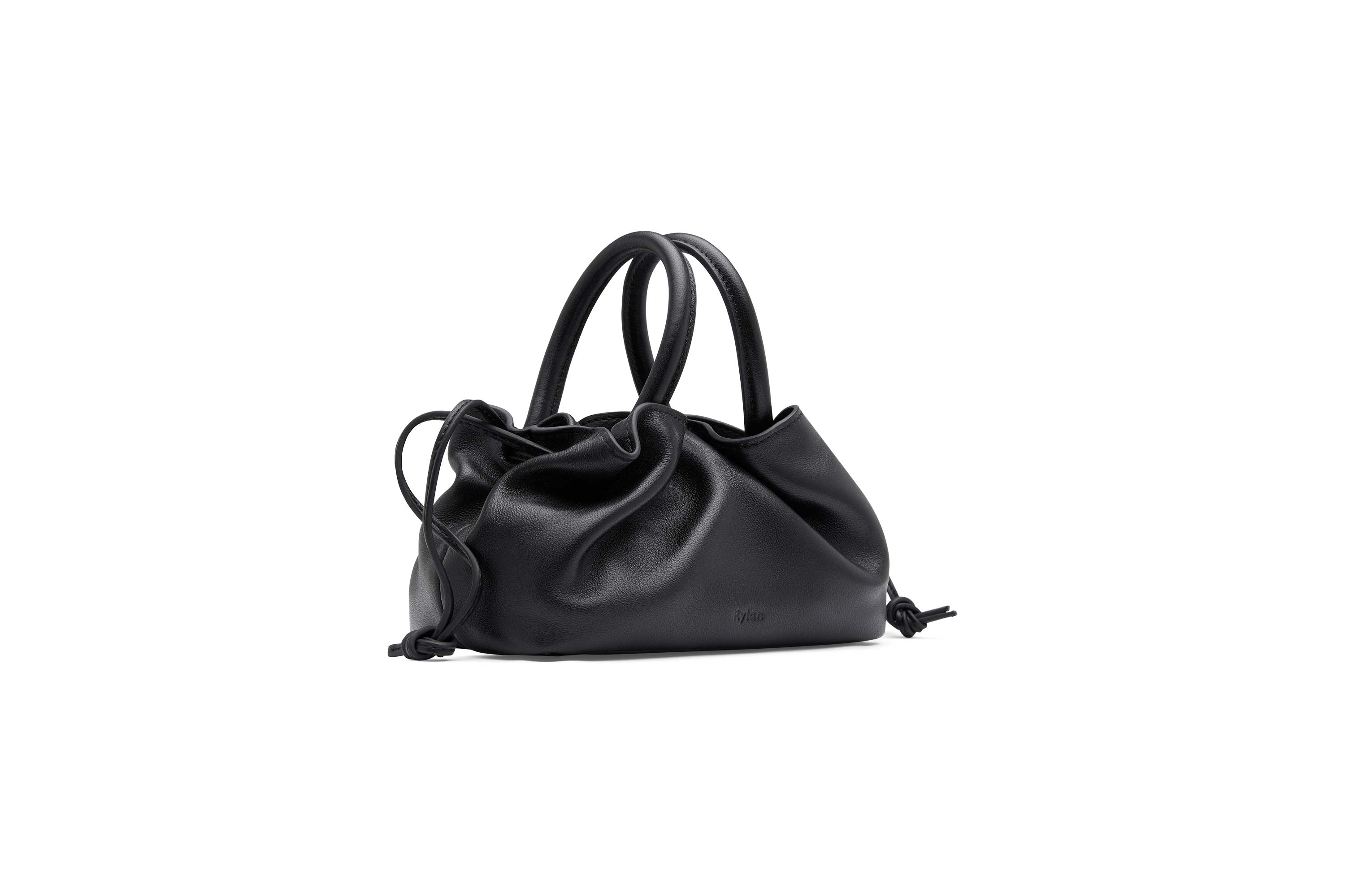 21.1 Black Smooth Mila Mini Tote