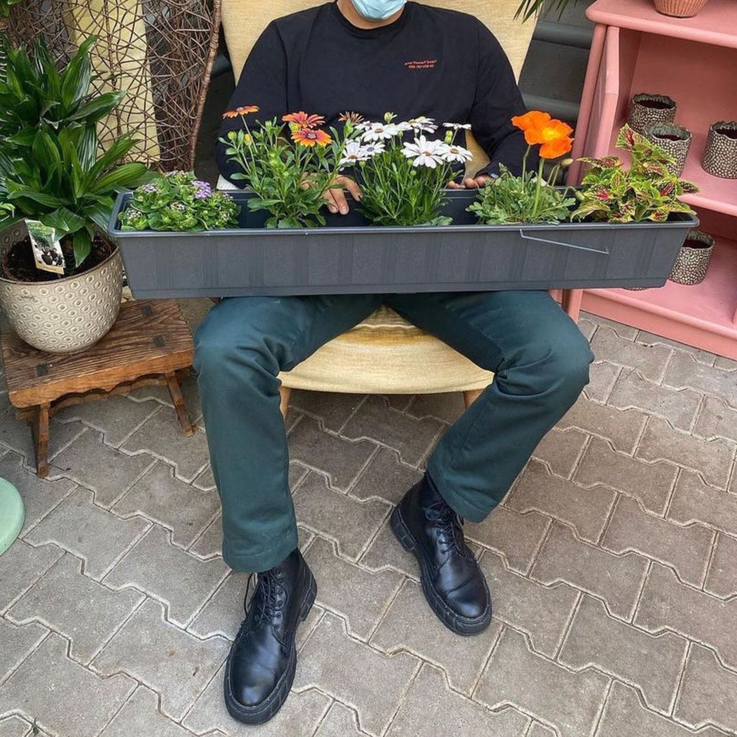 5645 Boot in Black Corn Leather