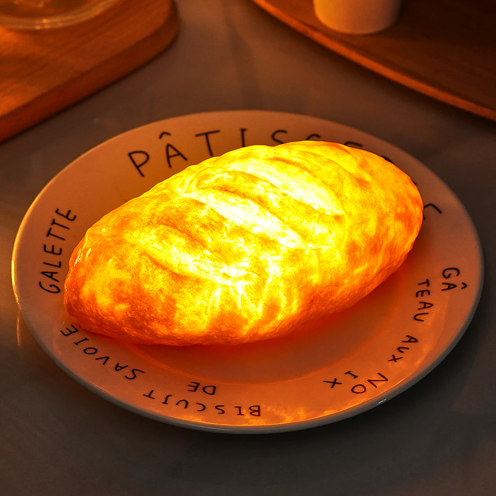 Croissant Bread Lamp Battery Powered LED Light New Home Gifts Housewarming Gifts