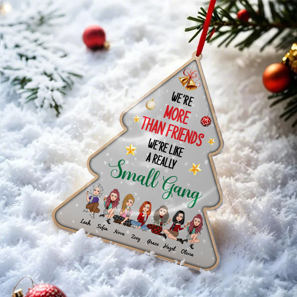 Best Friends Are The Sisters We Choose For Ourselves Personalized Acrylic Ornament Christmas Gifts