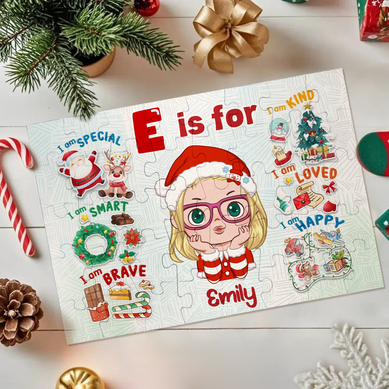 Jigsaw Puzzle Personalized - HAPPY BIRTHDAY | Gift For Grandkid - Gift for Kids - Trendy 2024 New 2024 - Personalized Puzzle