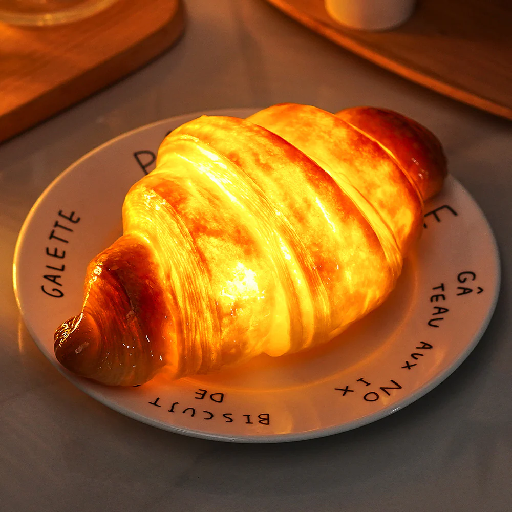 Croissant Bread Lamp Battery Powered LED Light New Home Gifts Housewarming Gifts