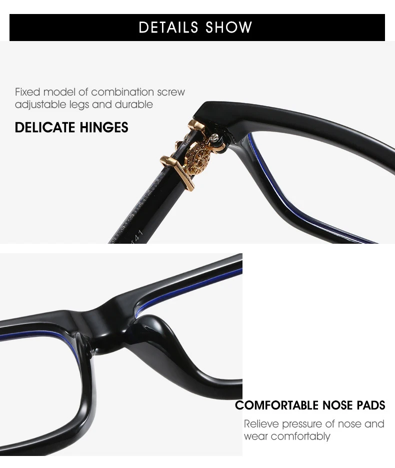 CH Glasses for Men Tr90 Eyeglasses Frame for Women Designer Eyewear