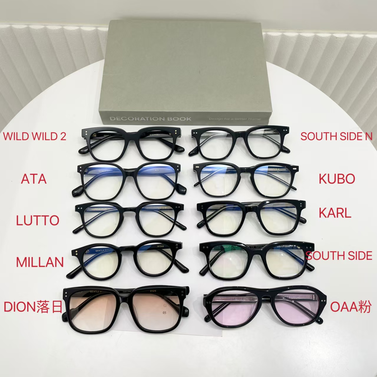 Acetate Optical Frames Eyewear Eyeglasses Designer Trend Glasses Sunglasses