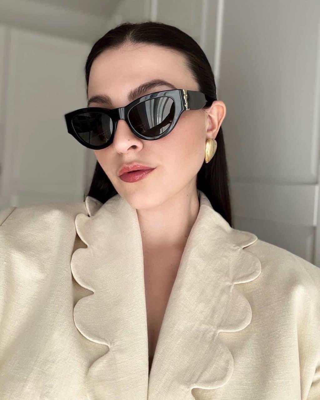 Sunglasses Eyeglasses Frame for Women YSL Designer Eyewear 6090