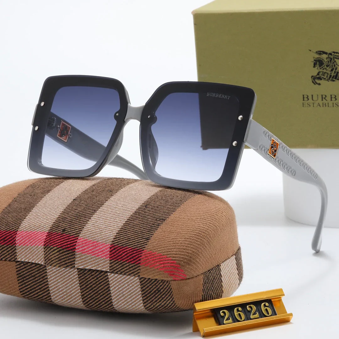 6 color fashion square frame gradient lens polarized sunglasses