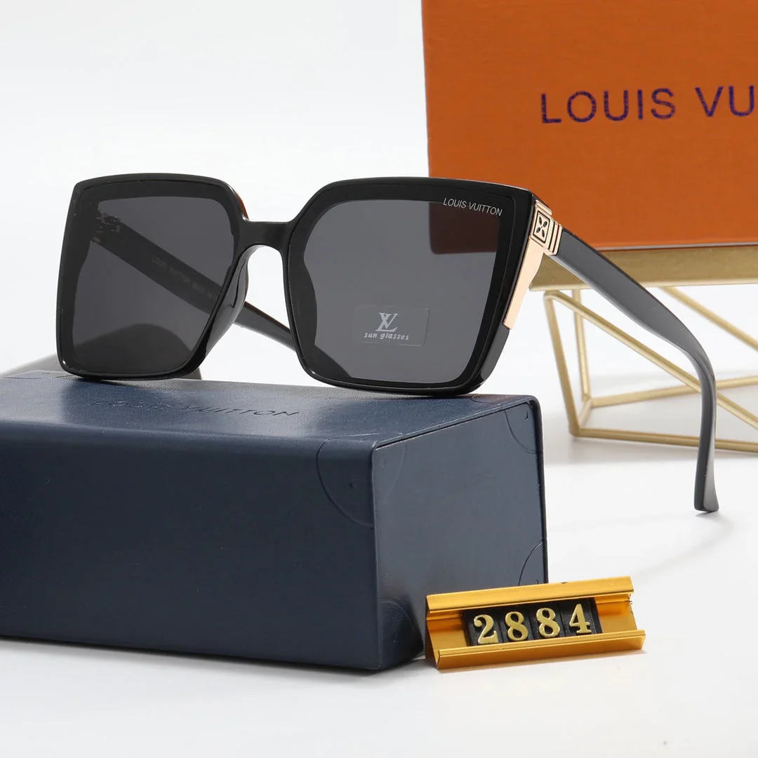 7 colors simple four-leaf clover mirror stitching legs polarized sunglasses