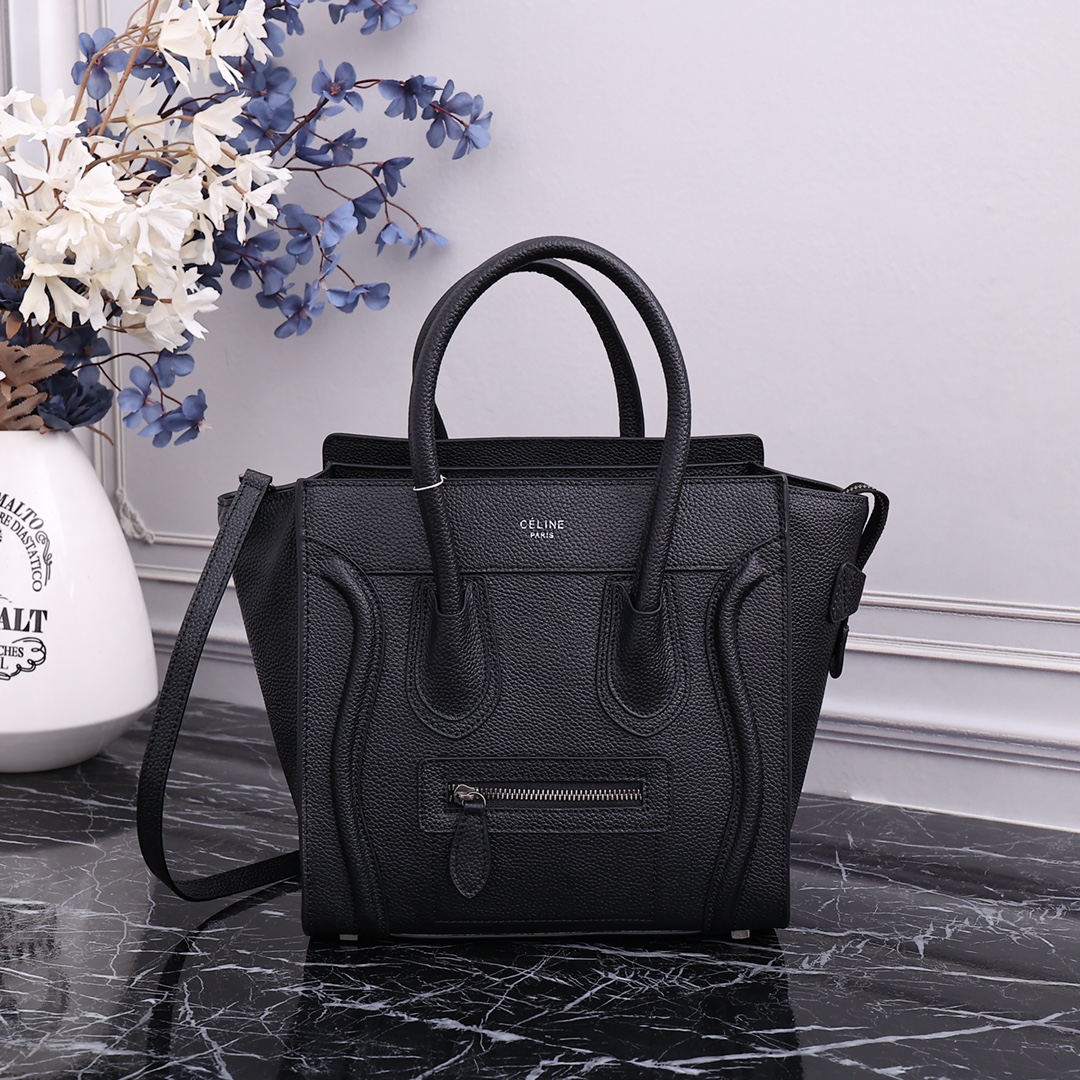 Celine880188028803XX Grained leather