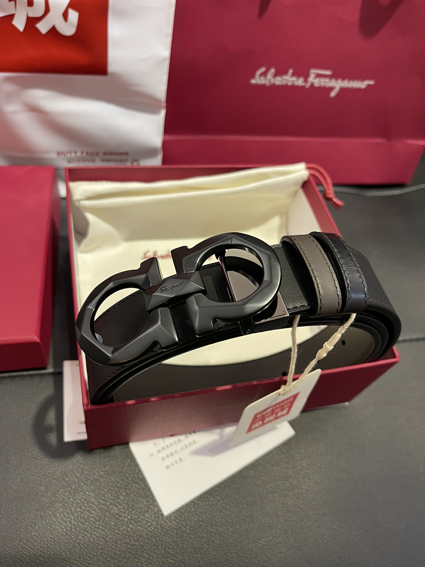 FERRAGAMO Belt 002 22PJ081 3.5cm