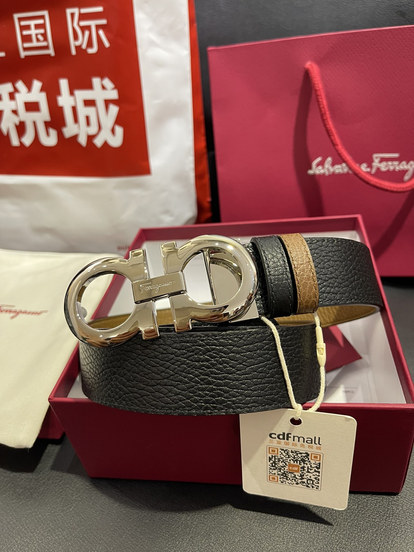 FERRAGAMO Belt 002 22PJ081 3.5cm