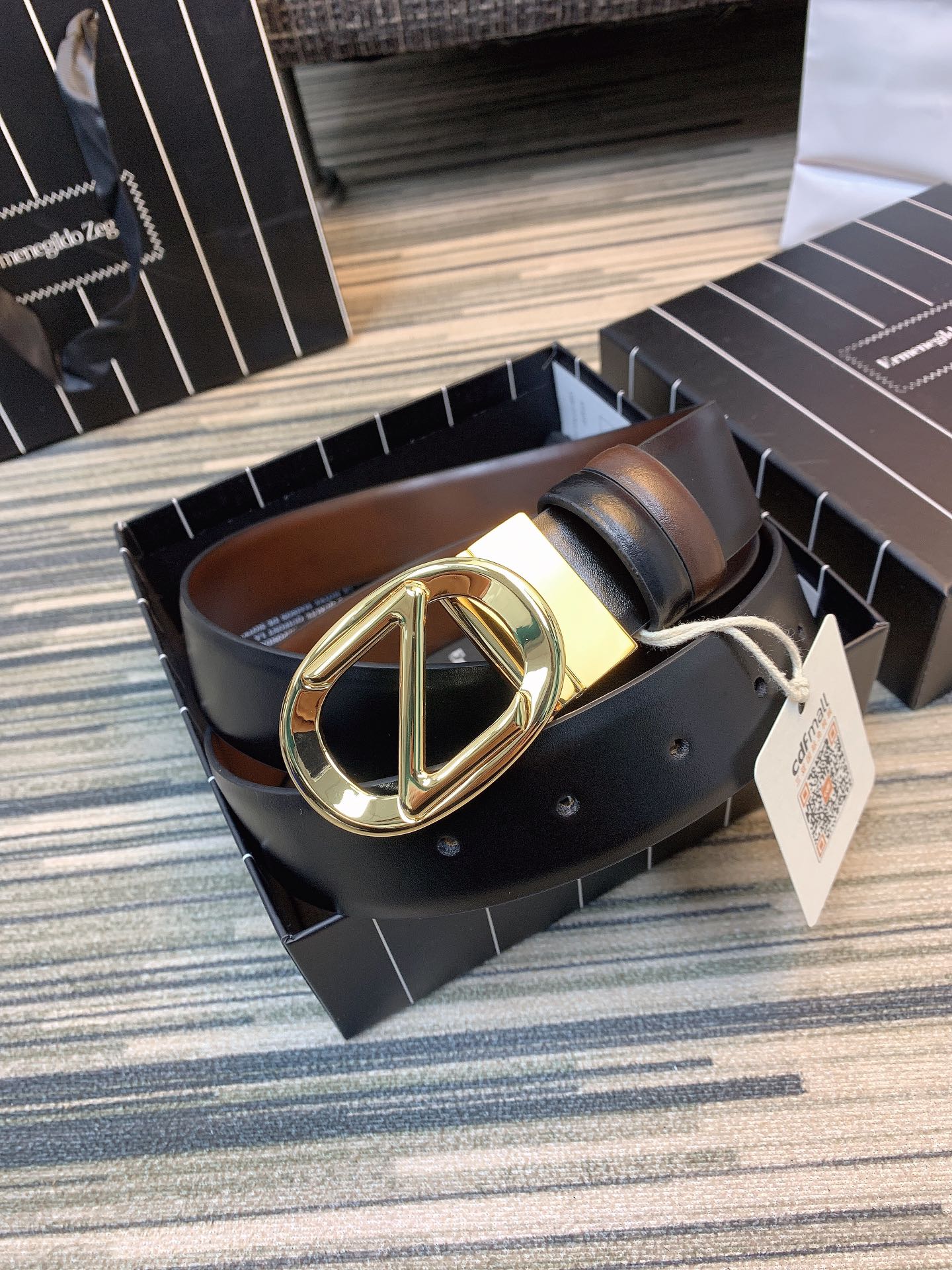 ZEGNA Belt 002 22PJ081 3.5cm