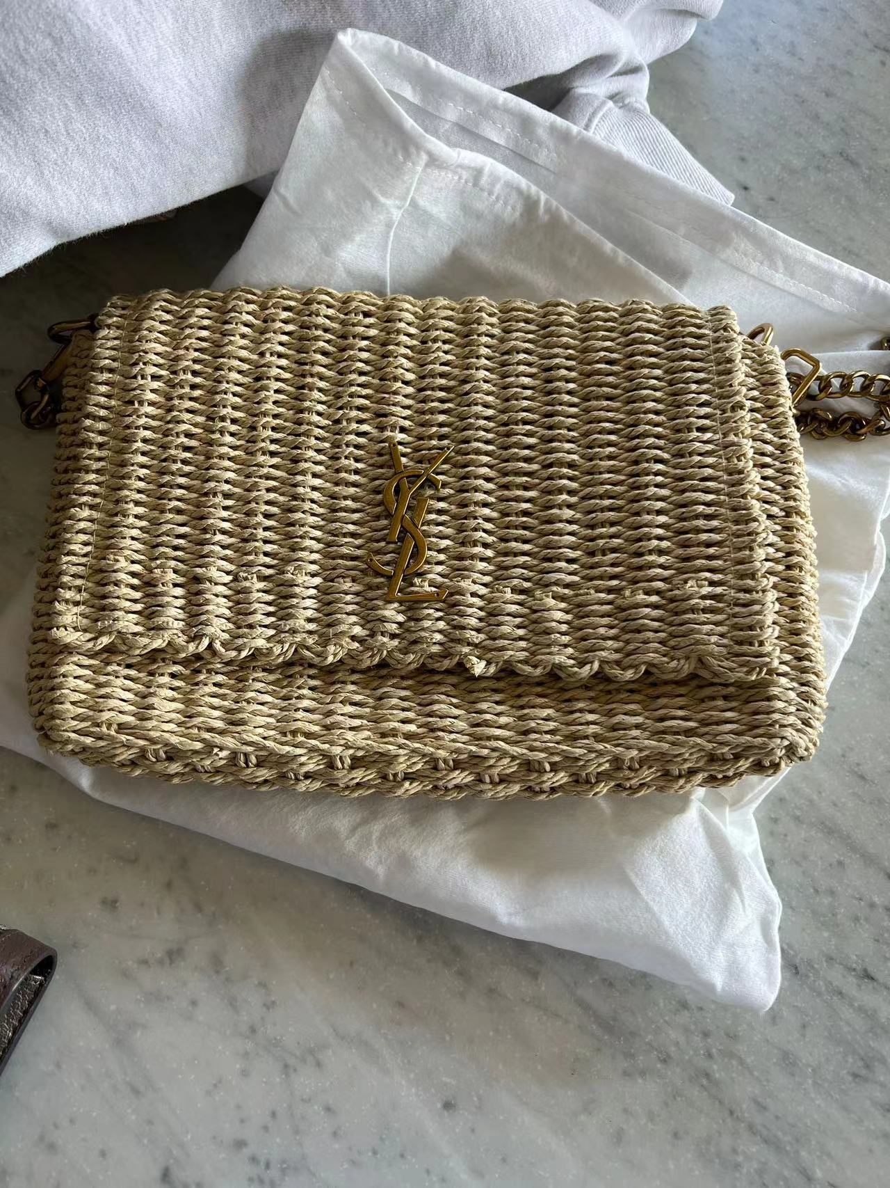 YSL Straw Bag