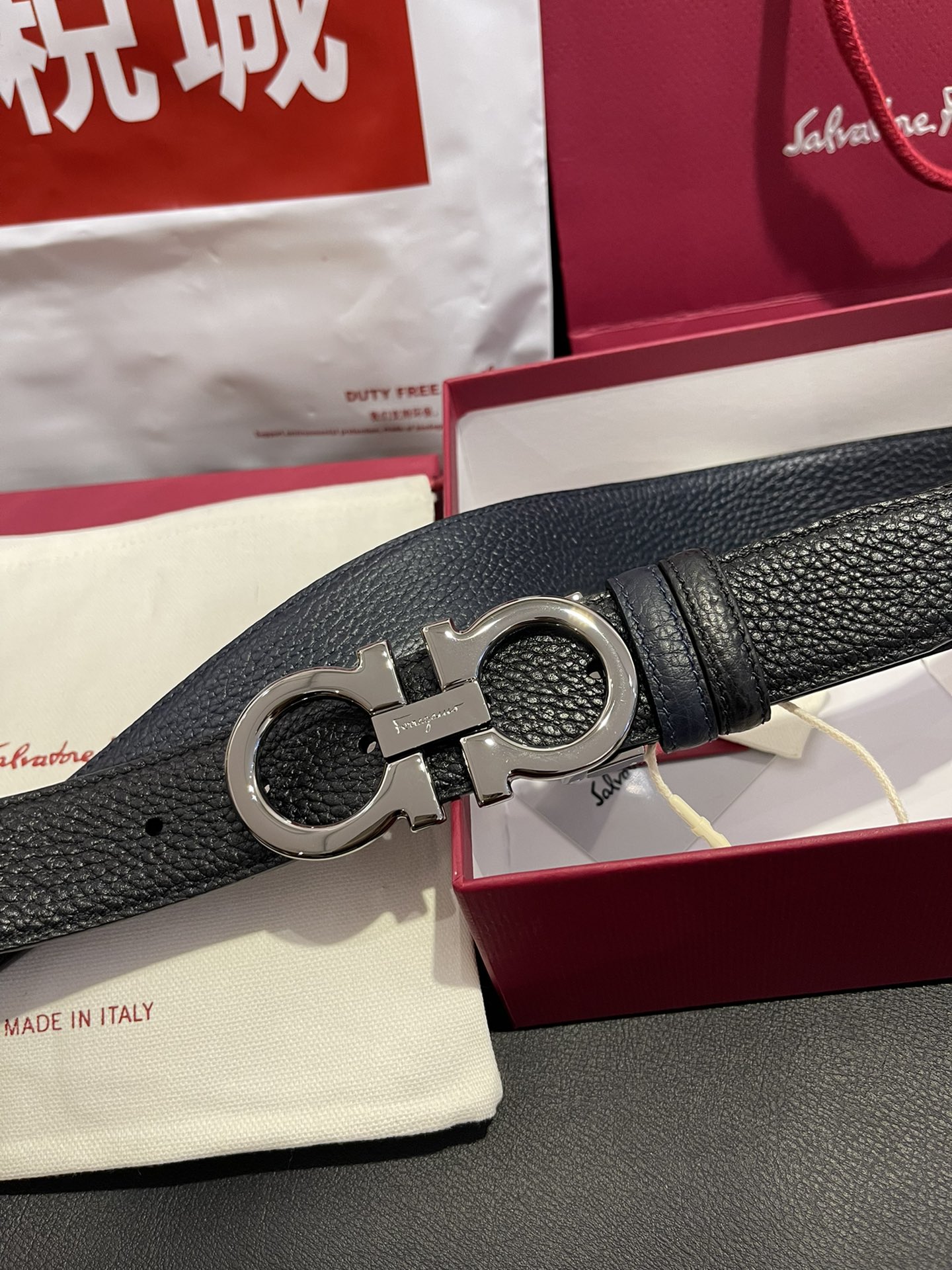 FERRAGAMO Belt 002 22PJ081 3.5cm