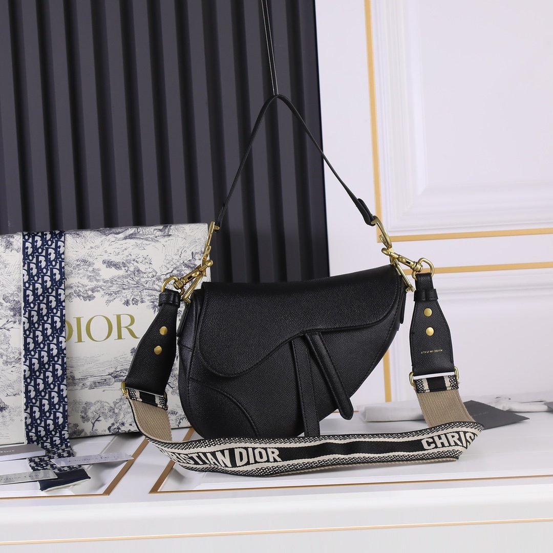 Dior Saddle bag Grained 25.5cm 6666