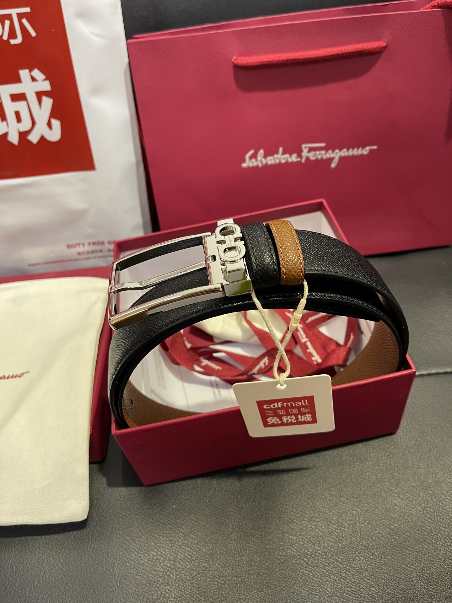 FERRAGAMO Belt 001 22PJ081 3.5cm