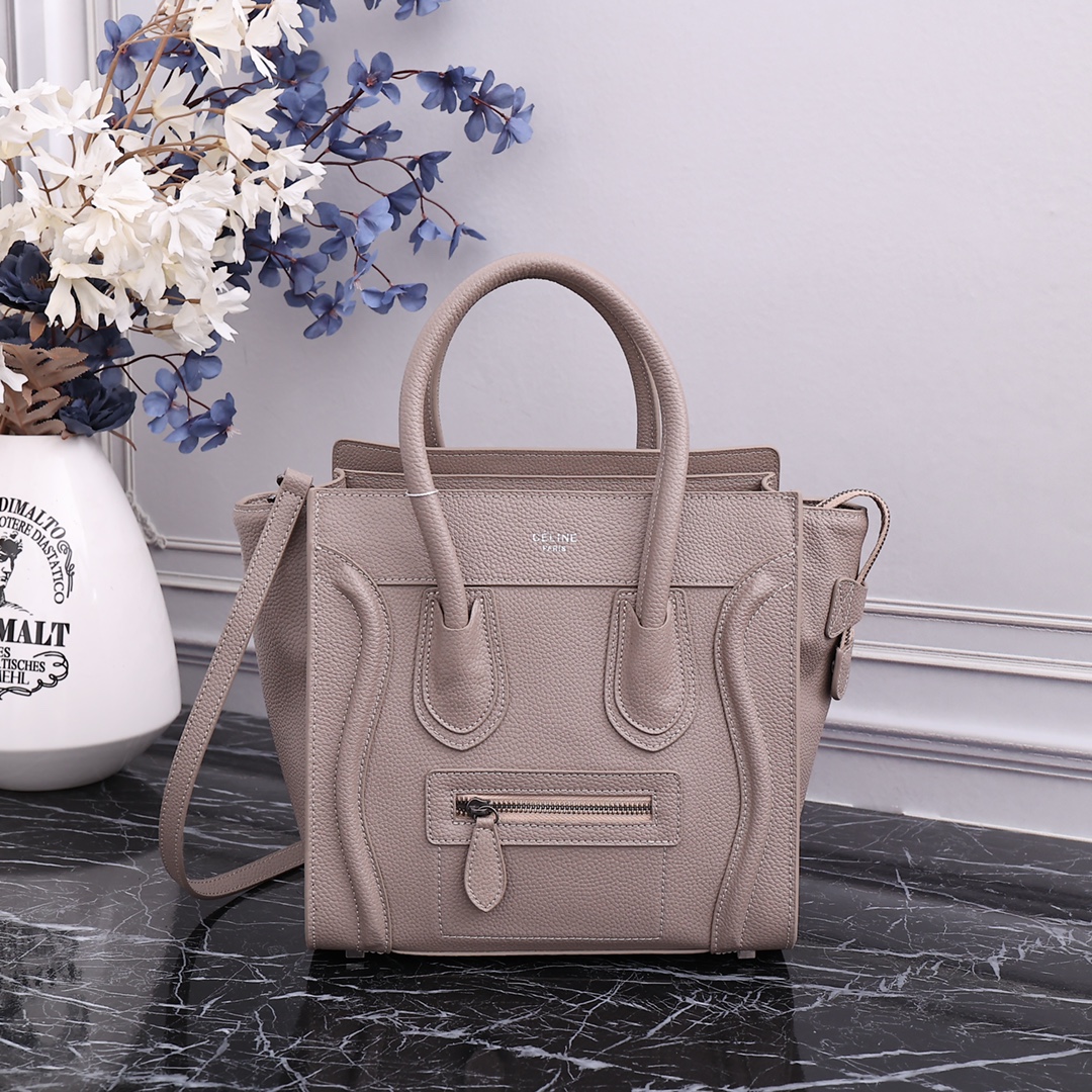 Celine880188028803XX Grained leather