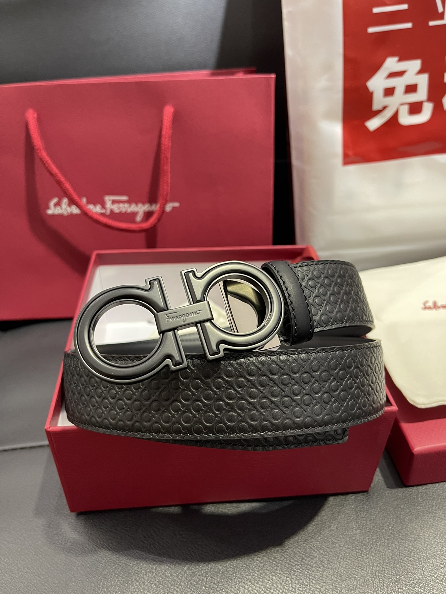 FERRAGAMO Belt 002 22PJ081 3.5cm