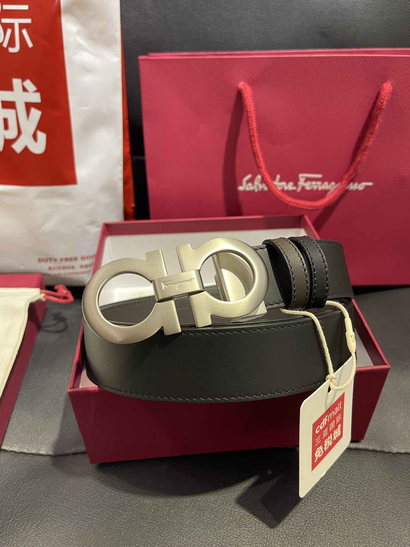 FERRAGAMO Belt 002 22PJ081 3.5cm