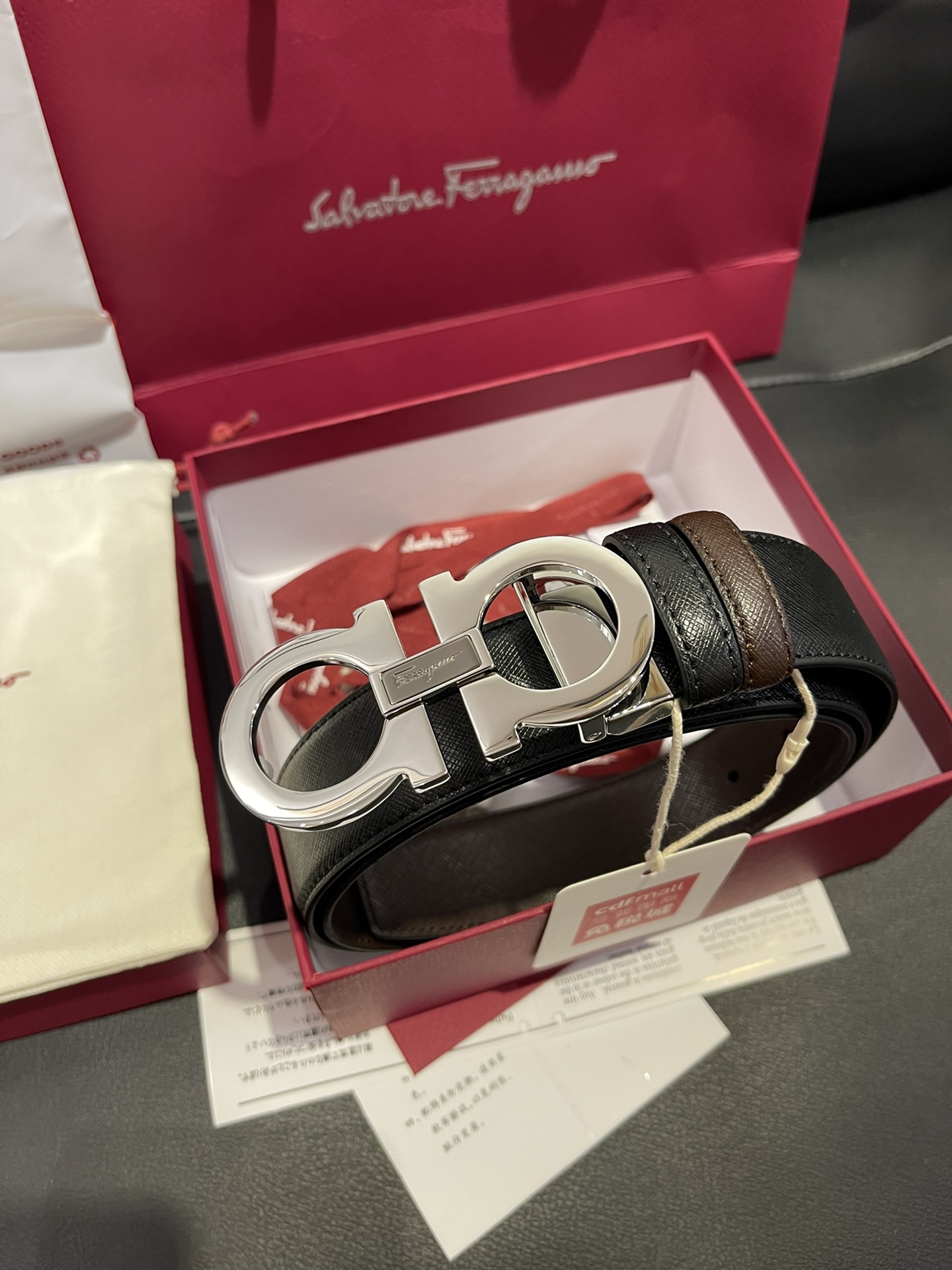 FERRAGAMO Belt 002 22PJ081 3.5cm