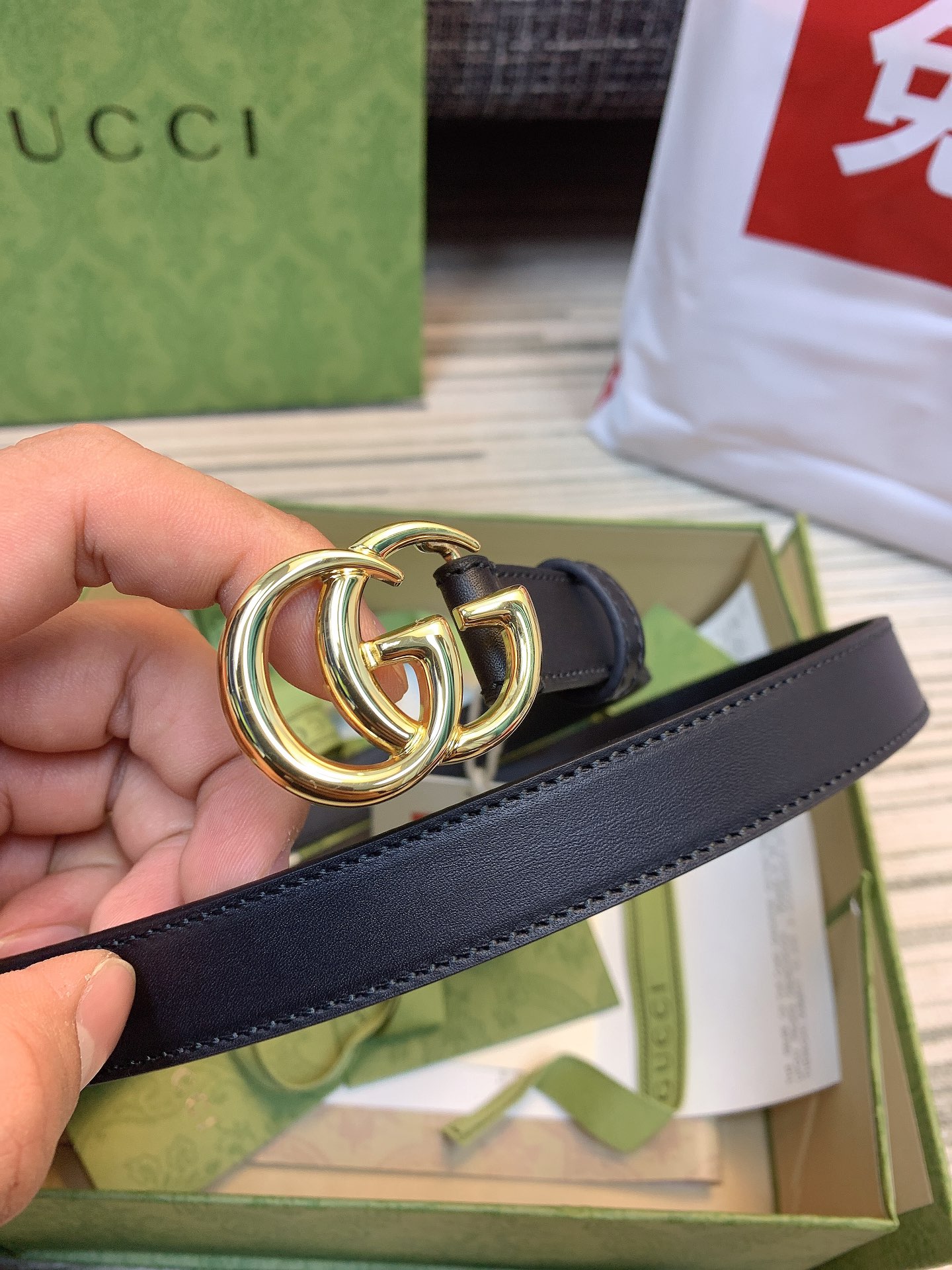 GUCCI Belt 011 22PJ081 2cm