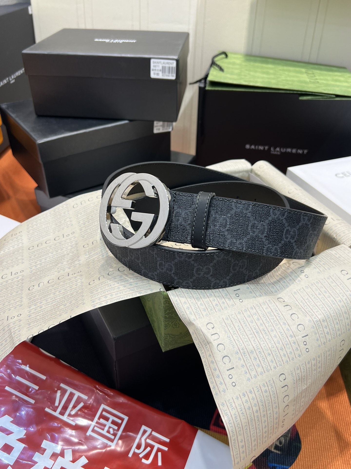 GUCCI Belt 010 22PJ061 3.8cm