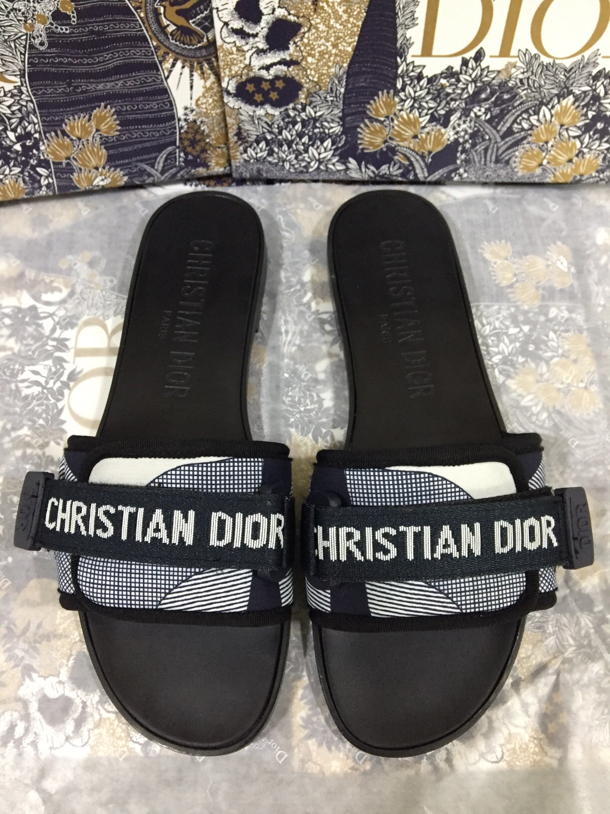 Dior 魔术贴拖鞋051