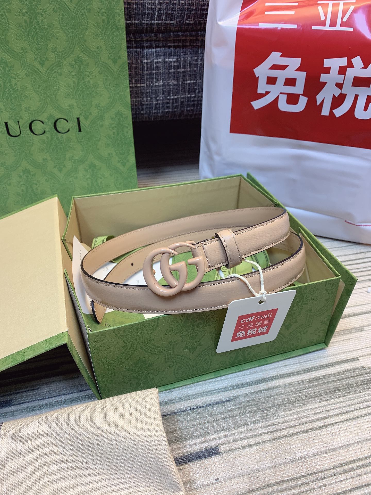 GUCCI Belt 011 22PJ081 2cm